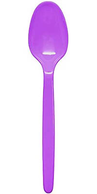 CUTLERY SPOON MED HVY PURPLE